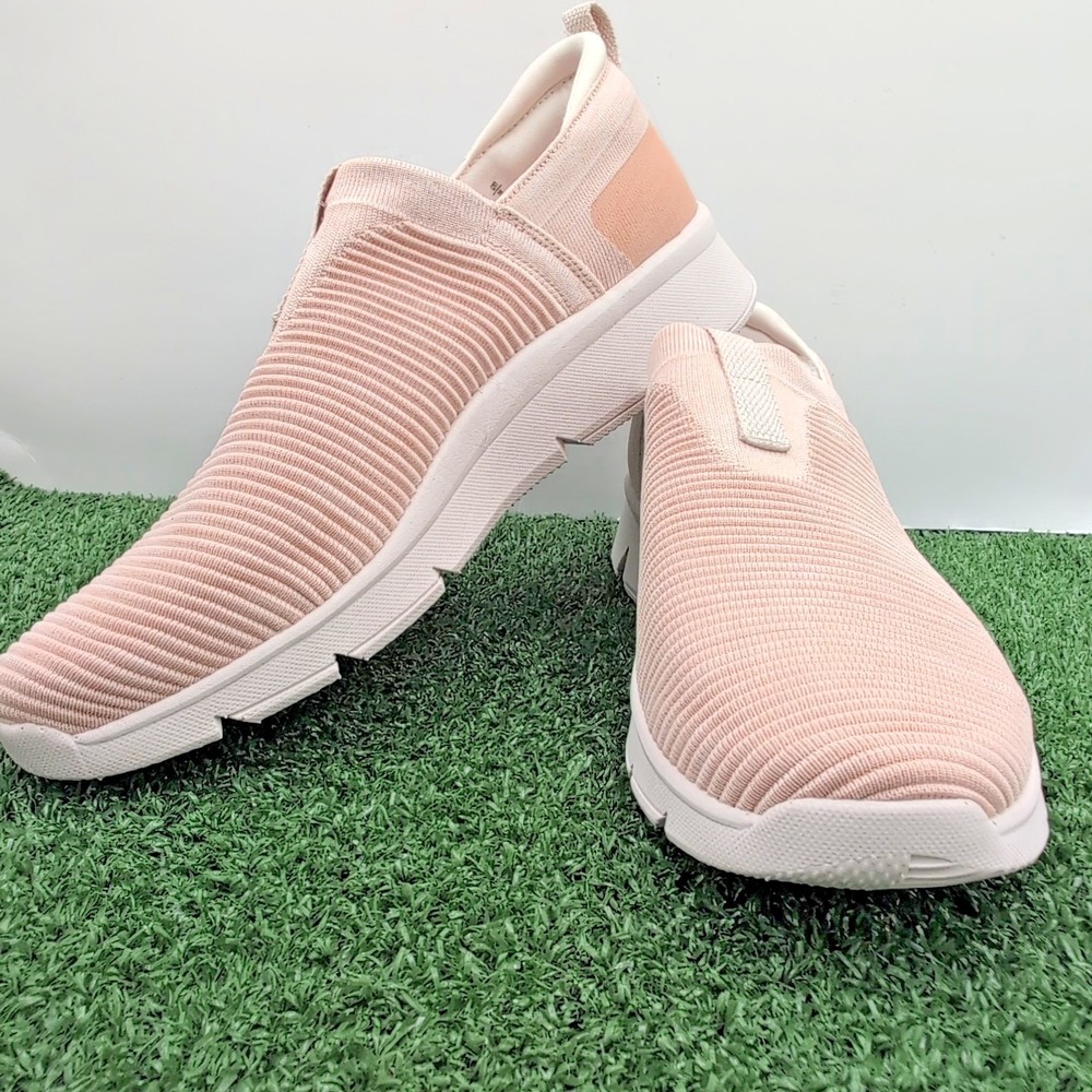 Ryka Captivate Shoes Womens 12 M Medium Blush Beige White Knit Slip On Sneakers - Picture 7 of 7